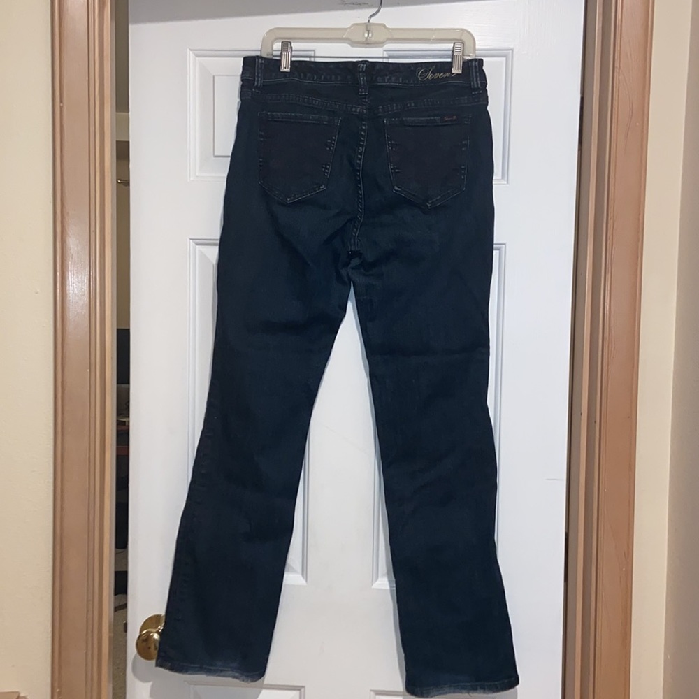 Seven7 straight indigo Jeans size 10 great shape - Picture 4 of 8
